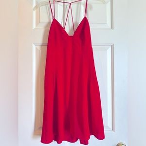 Express Red Mini Dress with cutout - Size 8